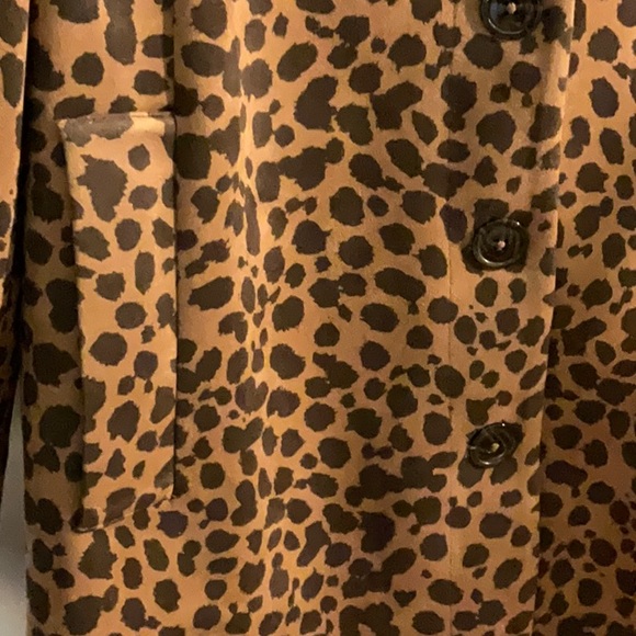 Isaac Mizrahi Animal Print Trench Coat - Picture 5 of 5